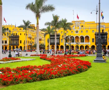 Plaza Mayor in Historic Center of Lima, Peru Plaza Mayor in Historic Center of Lima, Peru